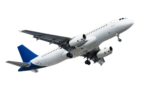 Avión comercial despegando